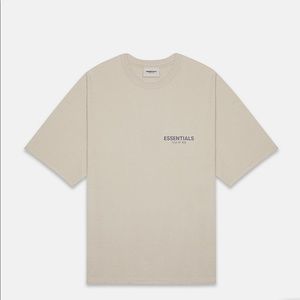 Essentials Fear Of God Tan T-Shirt